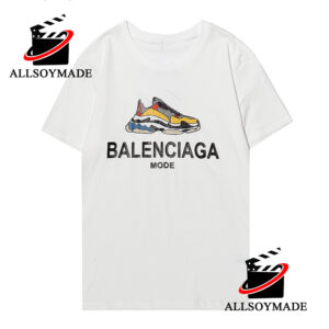 Men's Balenciaga T Shirt White/Beige color Size Small