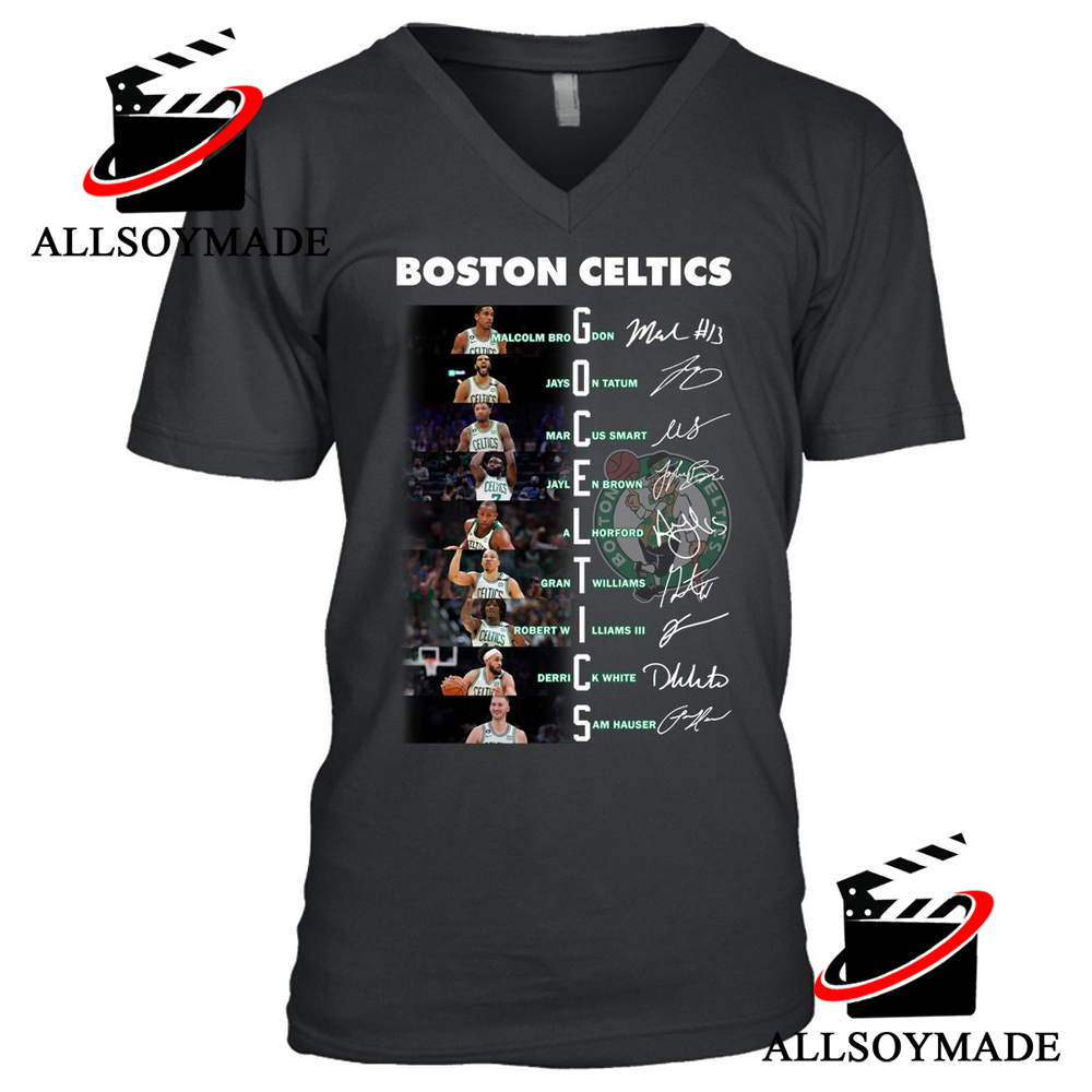 Unique Signature All Member Basketball Boston Celtics T Shirt Mens, Boston  Celtics Crewneck Sweatshirt - Allsoymade