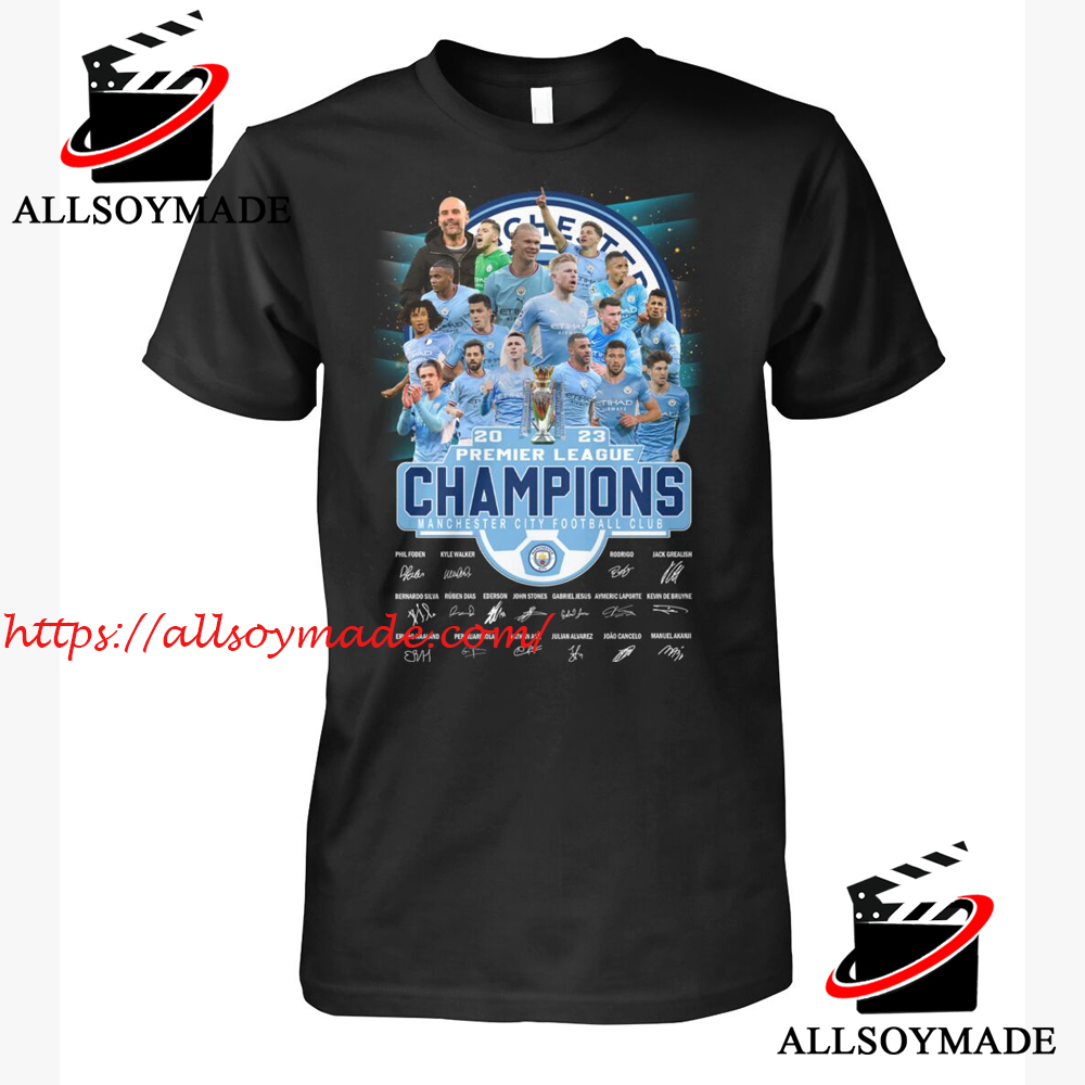 Unique Signature All Member Of Football Club Manchester City T