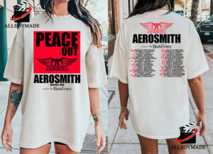 FREE shipping Aerosmith Peace Out Farewell Tour Vintage shirt