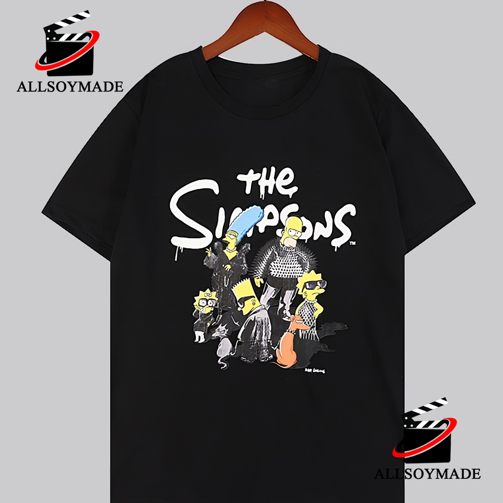 Balenciaga The Simpsons-print T-Shirt - Black