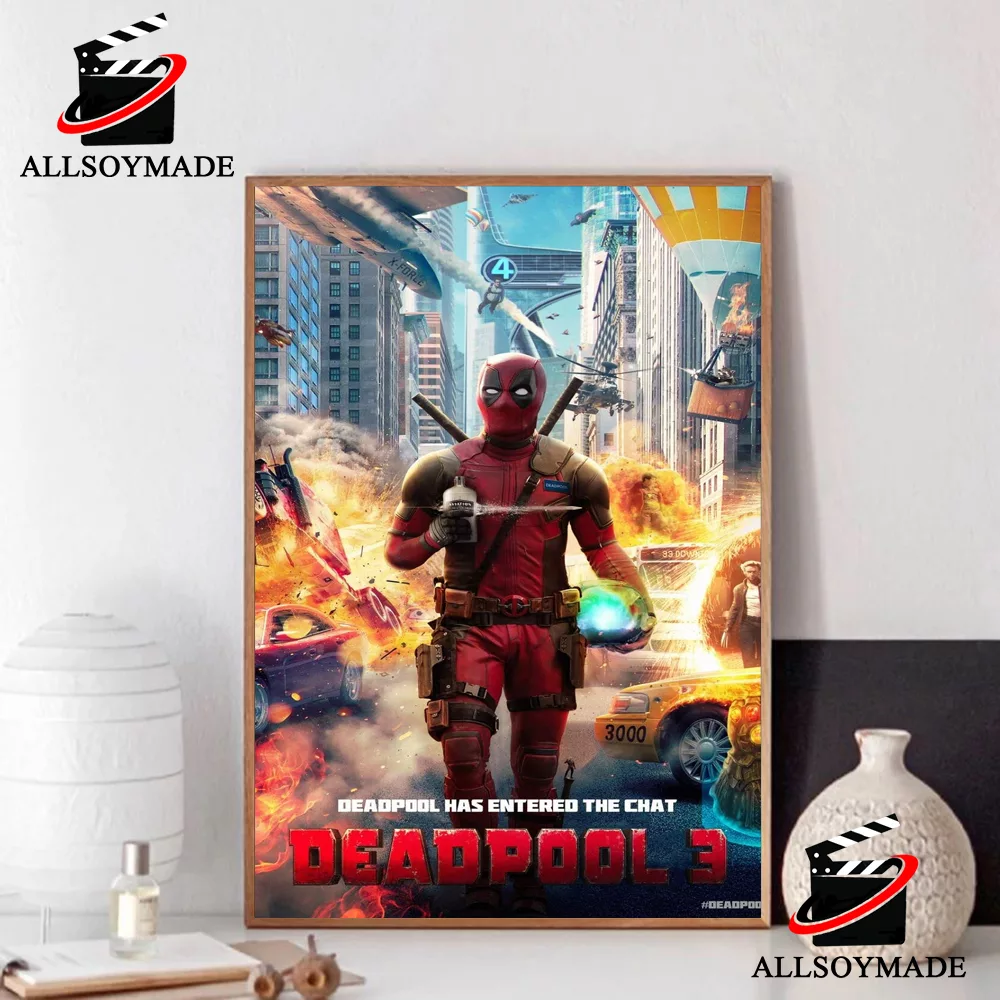 New Marvel Movie Spider Man Deadpool 3 Poster