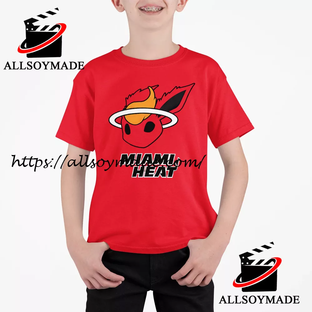 Miami Heat NBA Sky Print Black T-Shirt