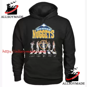 The Denver Nuggets Abbey Road T Shirt, Signature Of Member NBA Basketball Denver Nuggets T Shirt 2