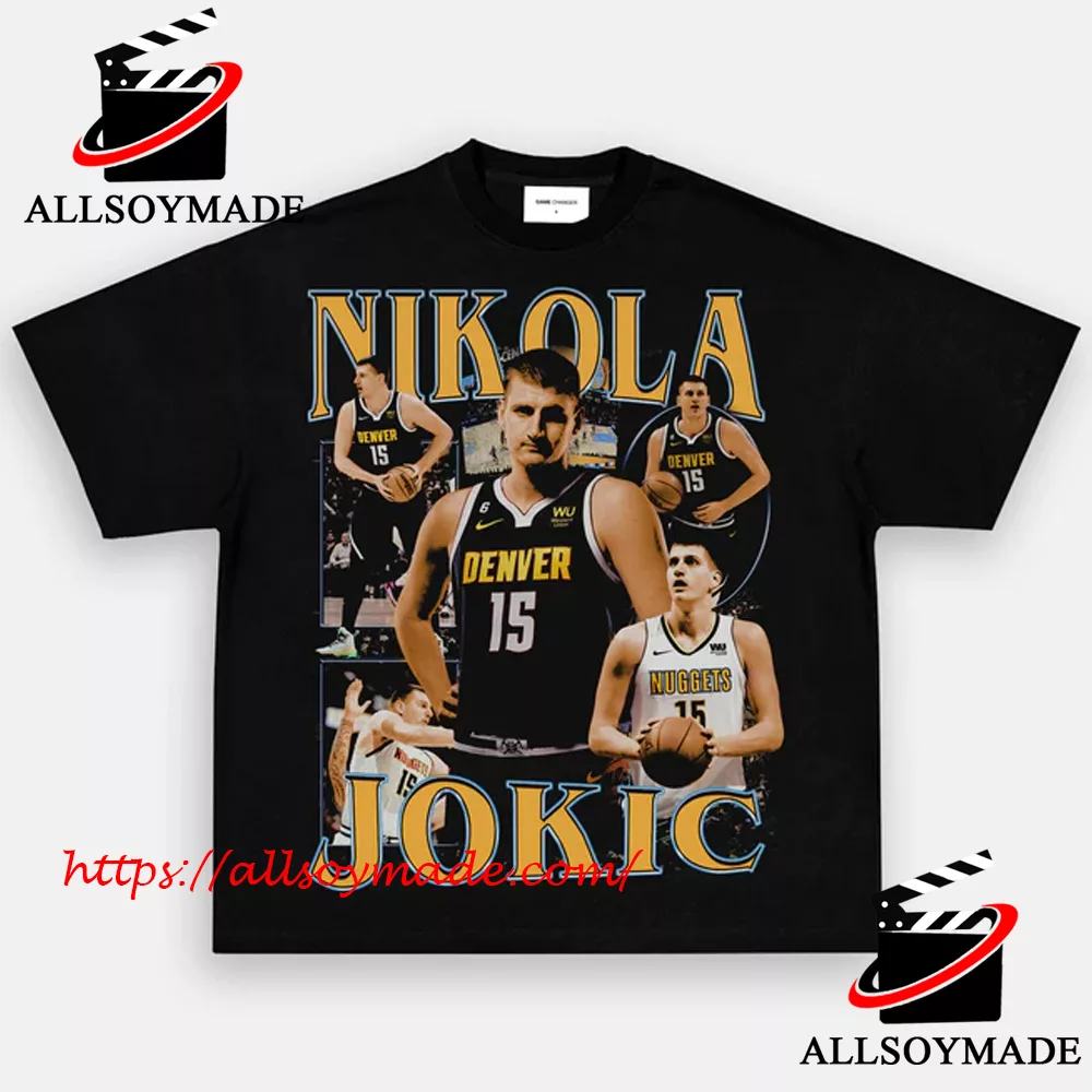 Retro Best Player NBA Basketball Denver Nuggets Nikola Jokic T Shirt, Denver Nuggets T Shirt Mens