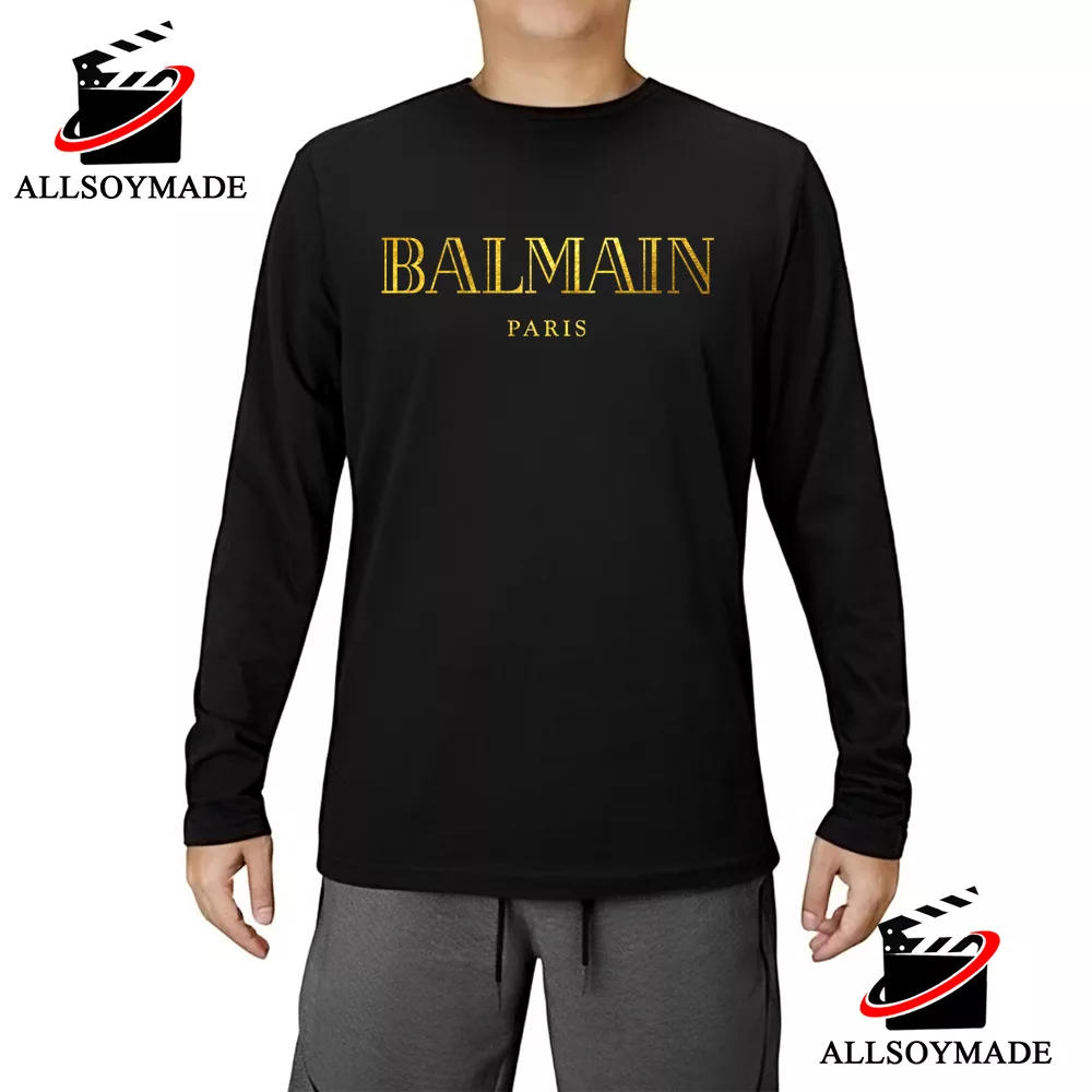Yellow Balmain T Shirt Men, Cheap Balmain Shirt - Allsoymade