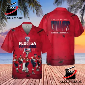 NHL Florida Panthers Hawaiian Shirt,Aloha Shirt,Tropical Birds And