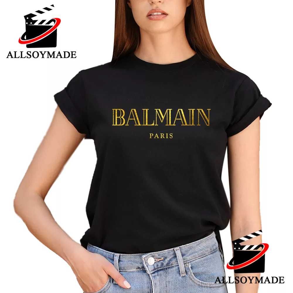 Yellow Balmain T Shirt Men, Cheap Balmain Shirt - Allsoymade