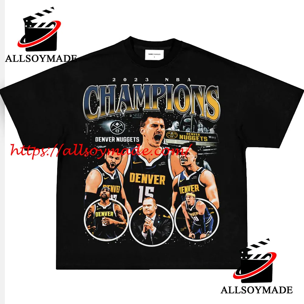 Vintage 2023 NBA Champions Denver Nuggets T Shirt, Limited Nikola Jokic Denver Nuggets Championship T Shirt