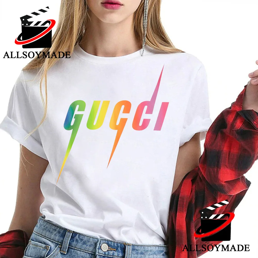 Gucci - logo-print Cotton-jersey T-Shirt - Mens - White Multi