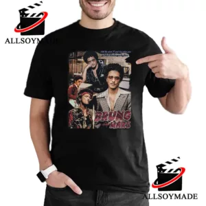 Vintage Face Emotions Of Songwriter Bruno Mars T Shirt, Limited