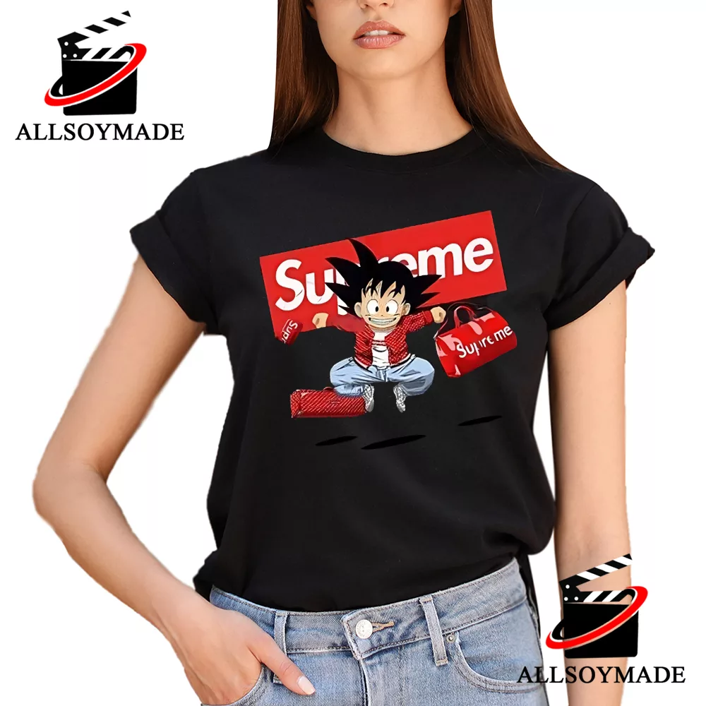 red supreme shirt