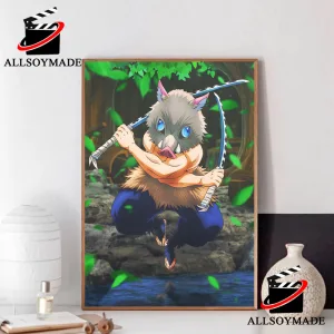 Anime Character Movie Demon Slayer Inosuke Poster, Demon Slayer Poster Canvas