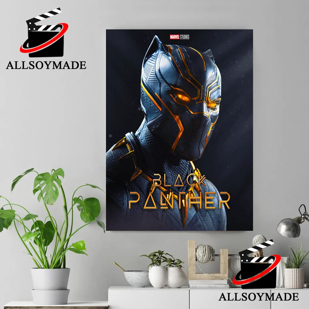 New Marvel Cinematic Universe Black Panther Poster Wall Art, Gifts For  Marvel Fans - Allsoymade