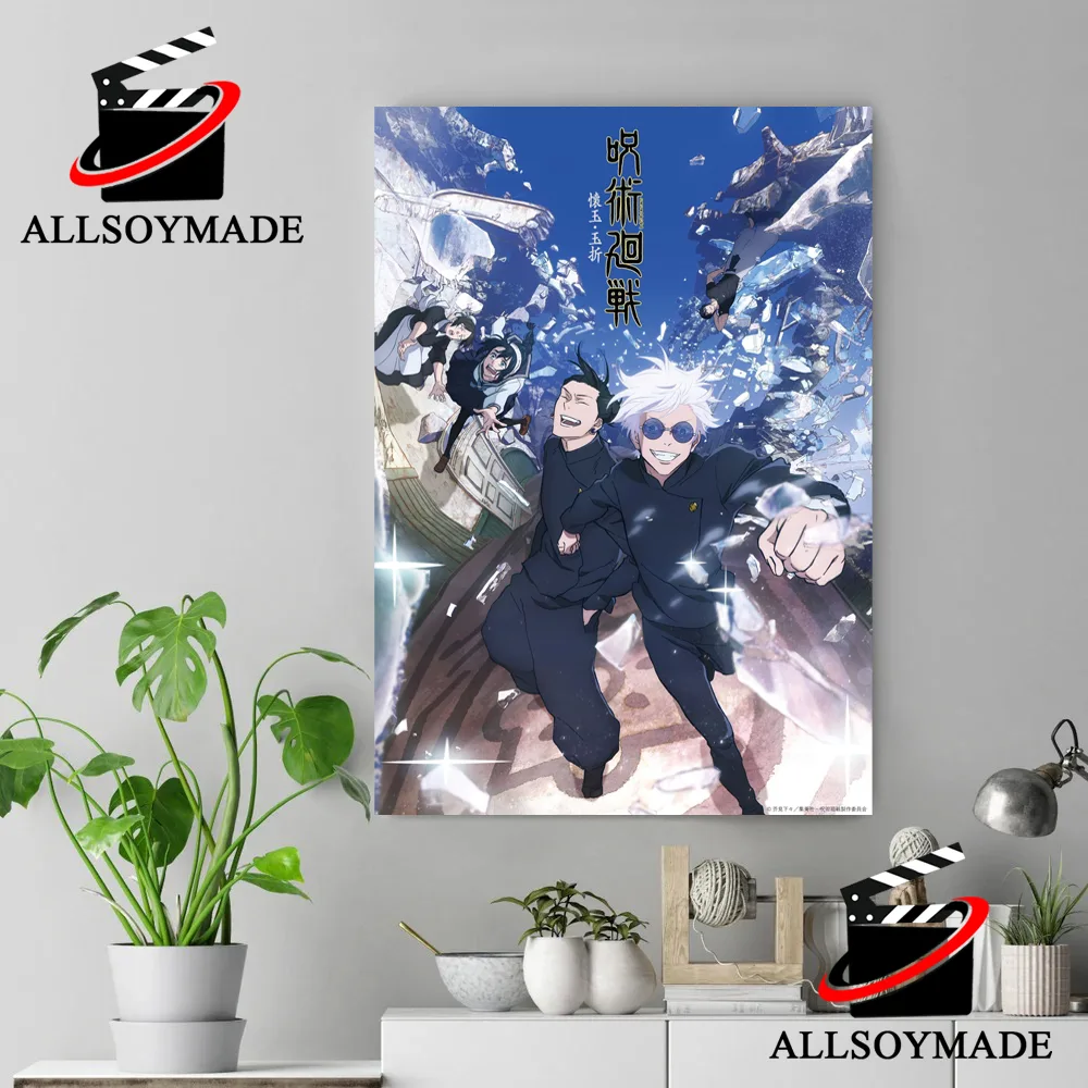 New Key Visual Gojo And Geto Jujutsu Kaisen Season 2 Poster, Jujutsu Kaisen  Poster Wall Art - Allsoymade