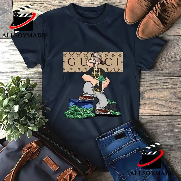 Cool Popeye Gucci T Shirt Mens, Cheap Logo Gucci T Shirt Original 1