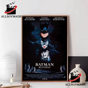 Michael Keaton Danny DeVito Michelle Pfeiffer The Batman Poster