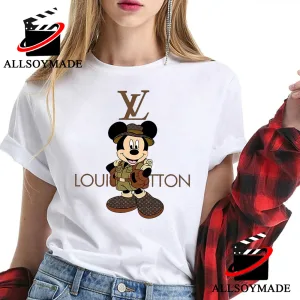 Mickey Mouse Louis Vuitton T-Shirt, Louis Vuitton Tee, Women - Inspire  Uplift