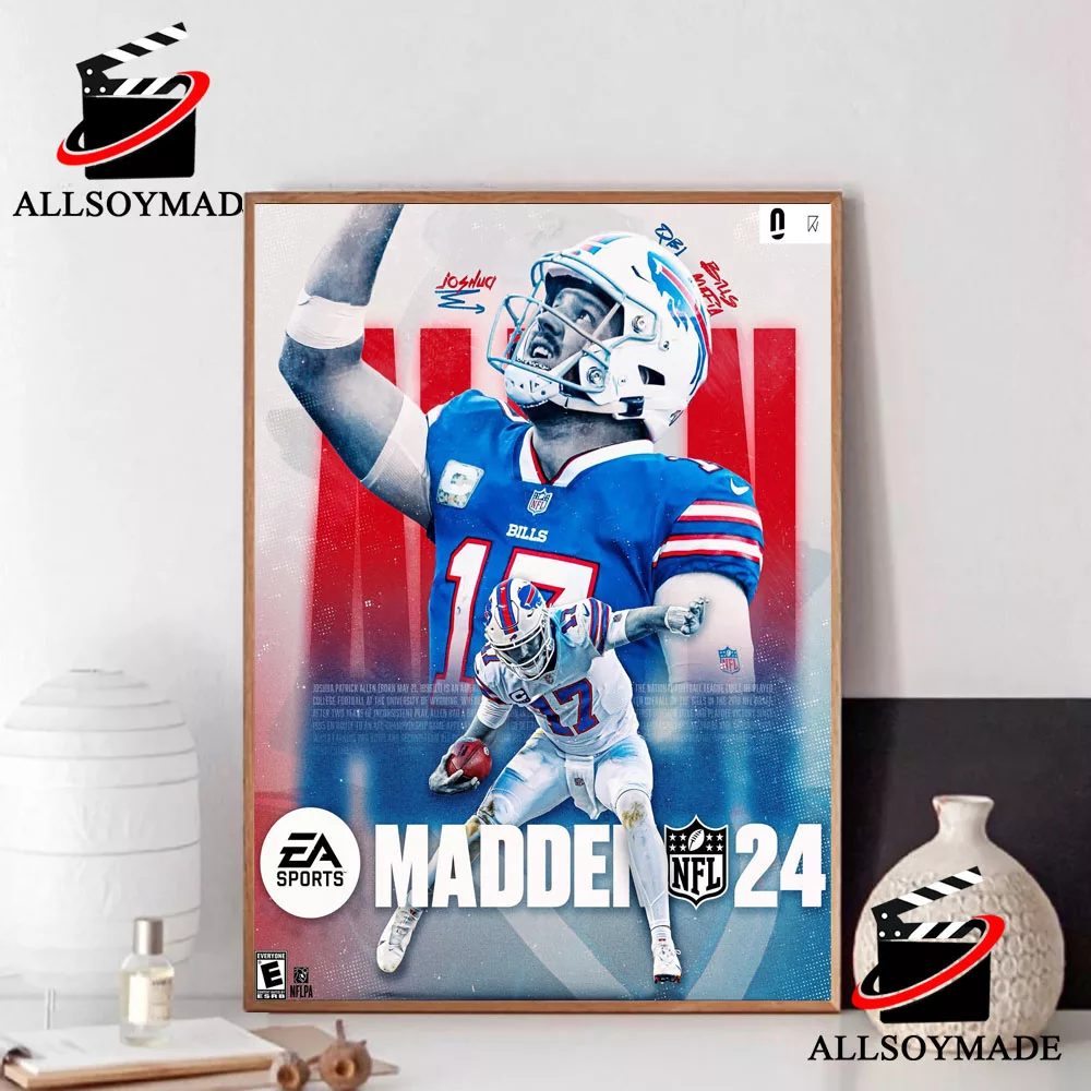 Josh Allen Wallpaper 4K, Buffalo Bills, Madden NFL 24