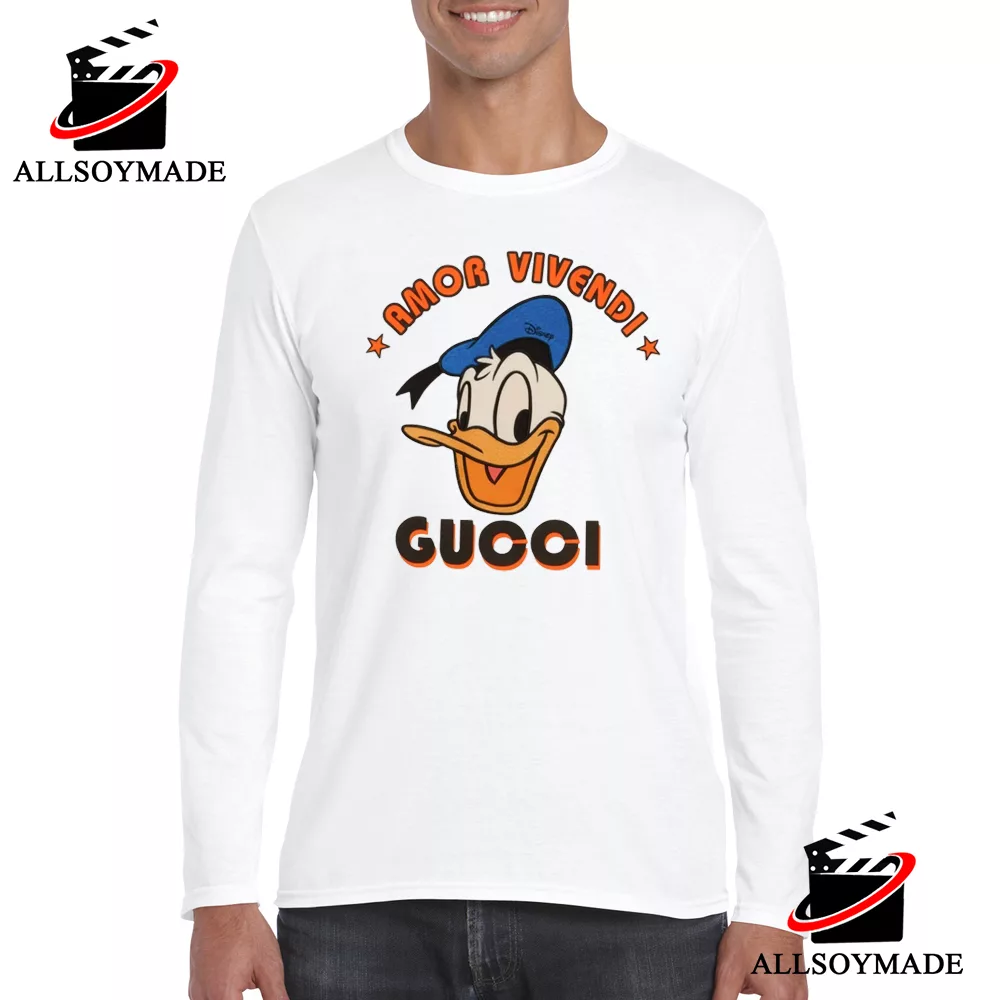 Funny Donald Duck Disney Gucci Shirt, Gucci T Shirt Womens Cheap -  Allsoymade