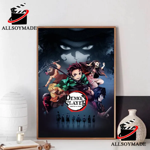 Tanjiro Kamado Demon Slayer Kimetsu No Yaiba Poster, Anime Demon Slayer Poster Wall Art 1
