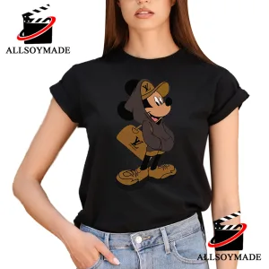 Louis Vuitton Mickey Mouse Luxury Brand Brown Color 3D T-Shirt