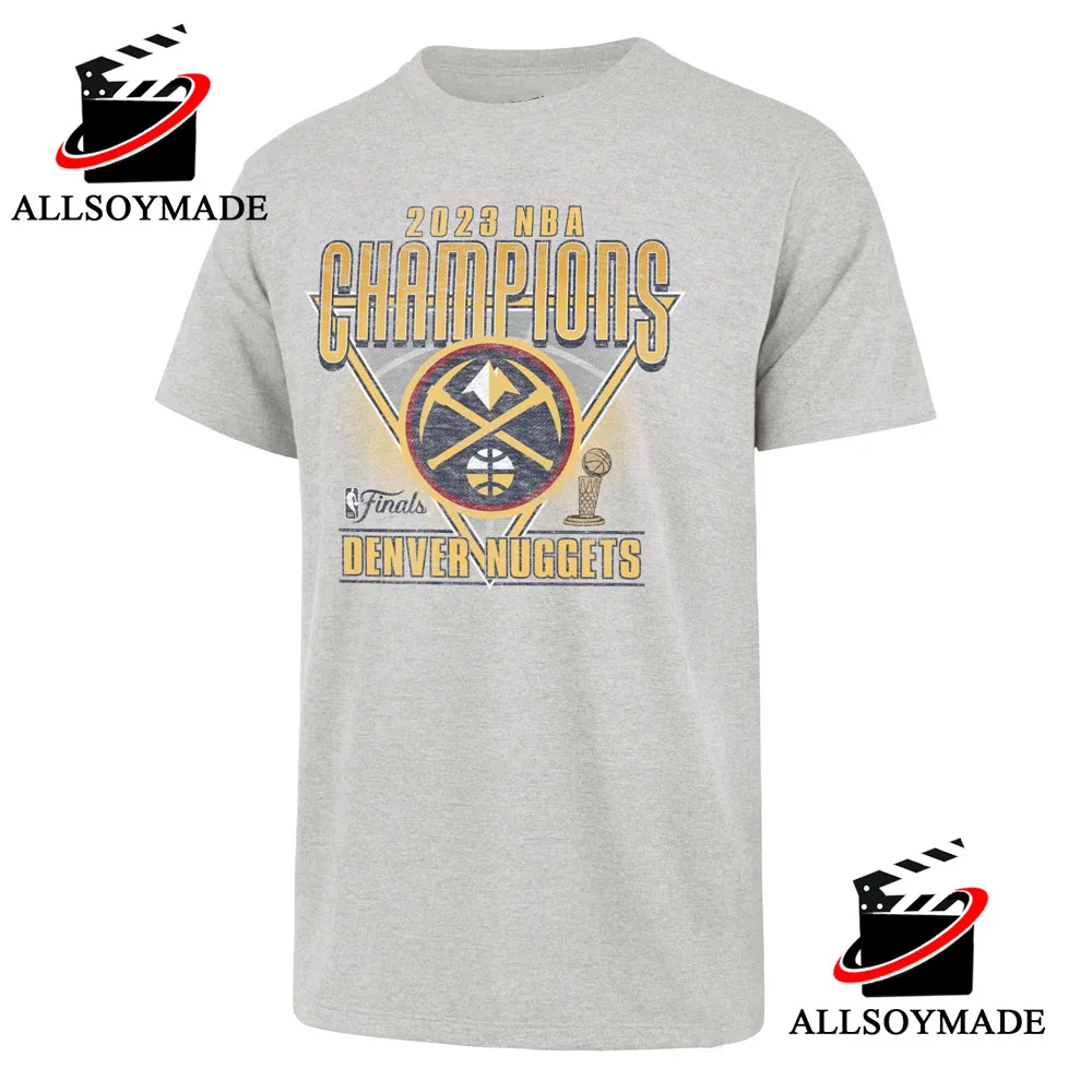 Vintage 2023 NBA Denver Nuggets Championship T Shirt, Cheap Logo Denver Nuggets T Shirt