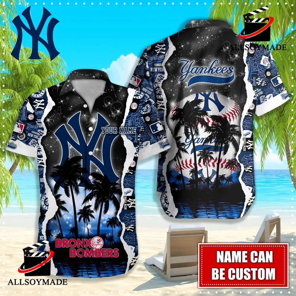 Cheap Palm Tree MLB Baseball New York Yankees Hawaiian Shirt, NY Yankees  Merchandise - Allsoymade