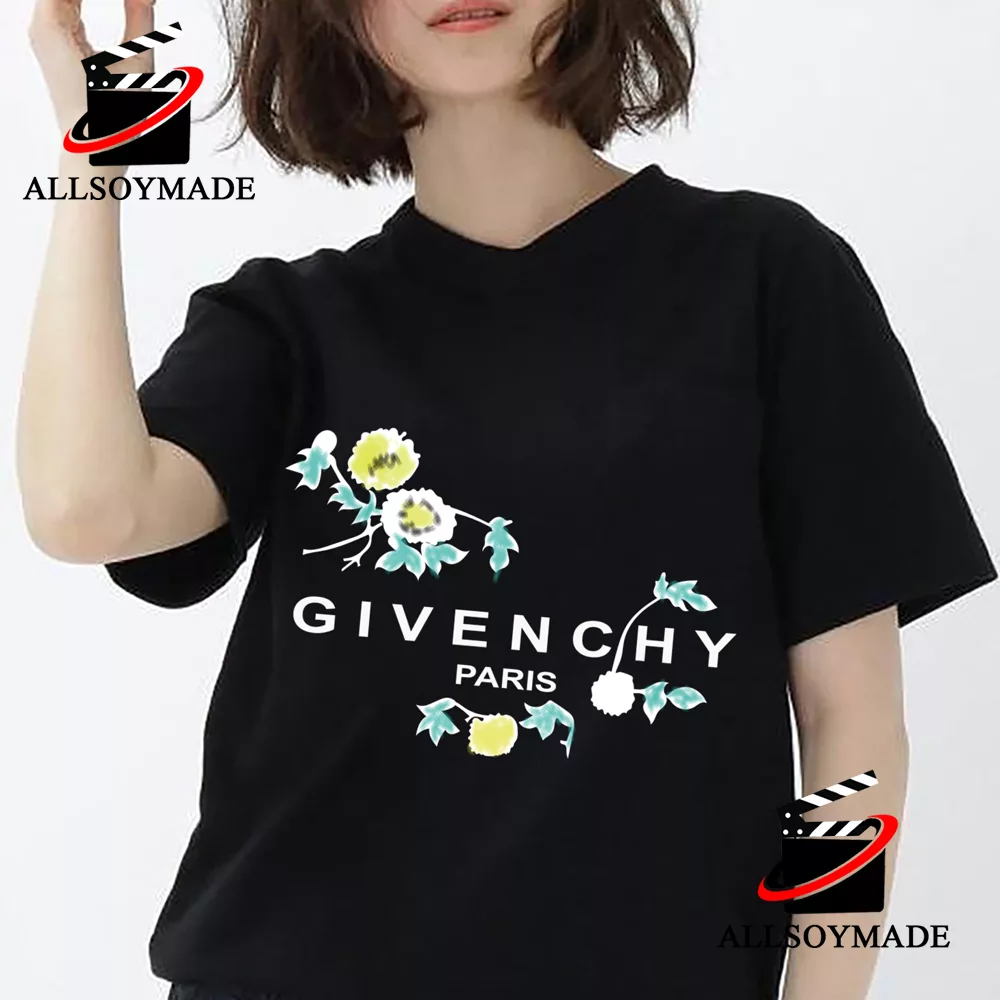 Cheap Flower Givenchy Paris T Shirt, Sale Givenchy T Shirt Mens