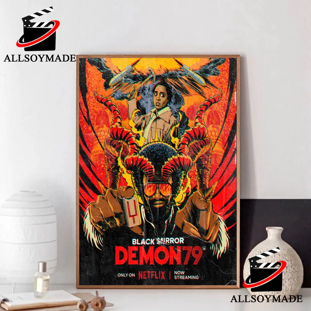 Vintage Demon 79 Black Mirror Season 6 Poster, New Movie Black Mirror Poster