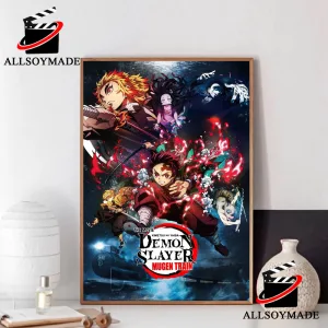 Anime Movie Demon Slayer Mugen Train Poster, Demon Slayer Poster Wall Art Print 1
