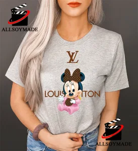 Cute Baby Minnie Mouse Louis Vuitton T Shirt Womens, Cheap Louis