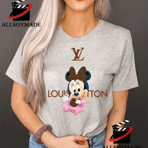 Louis Vuitton Mickey And Minni Man's T-Shirt Tee