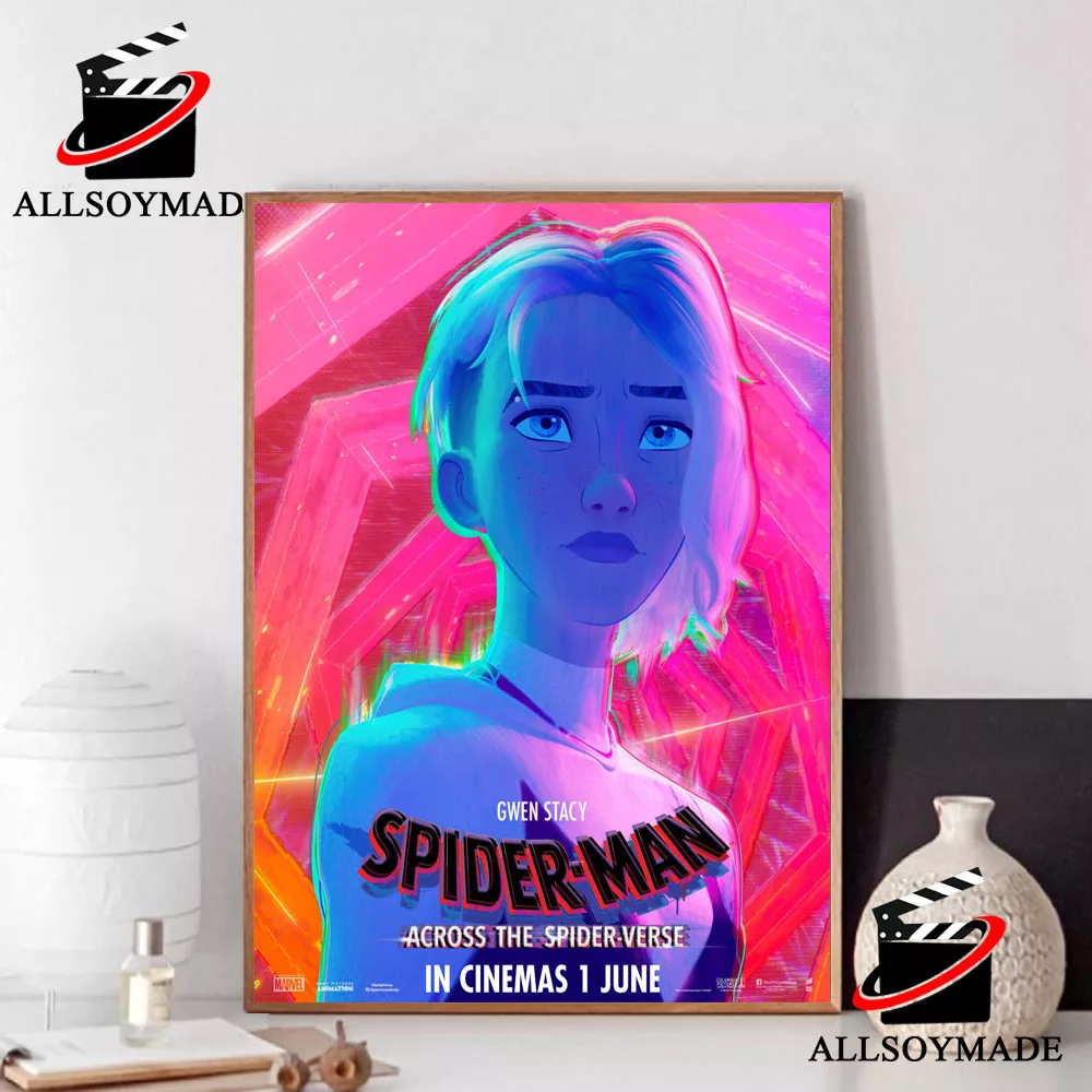 New Spider Gwen Trans Poster, Marvel Movie Spider Man Across The Spider Verse Poster
