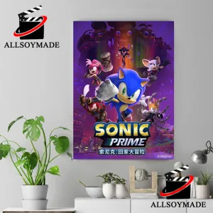 All the Main Cast Sonic Prime Poster 1