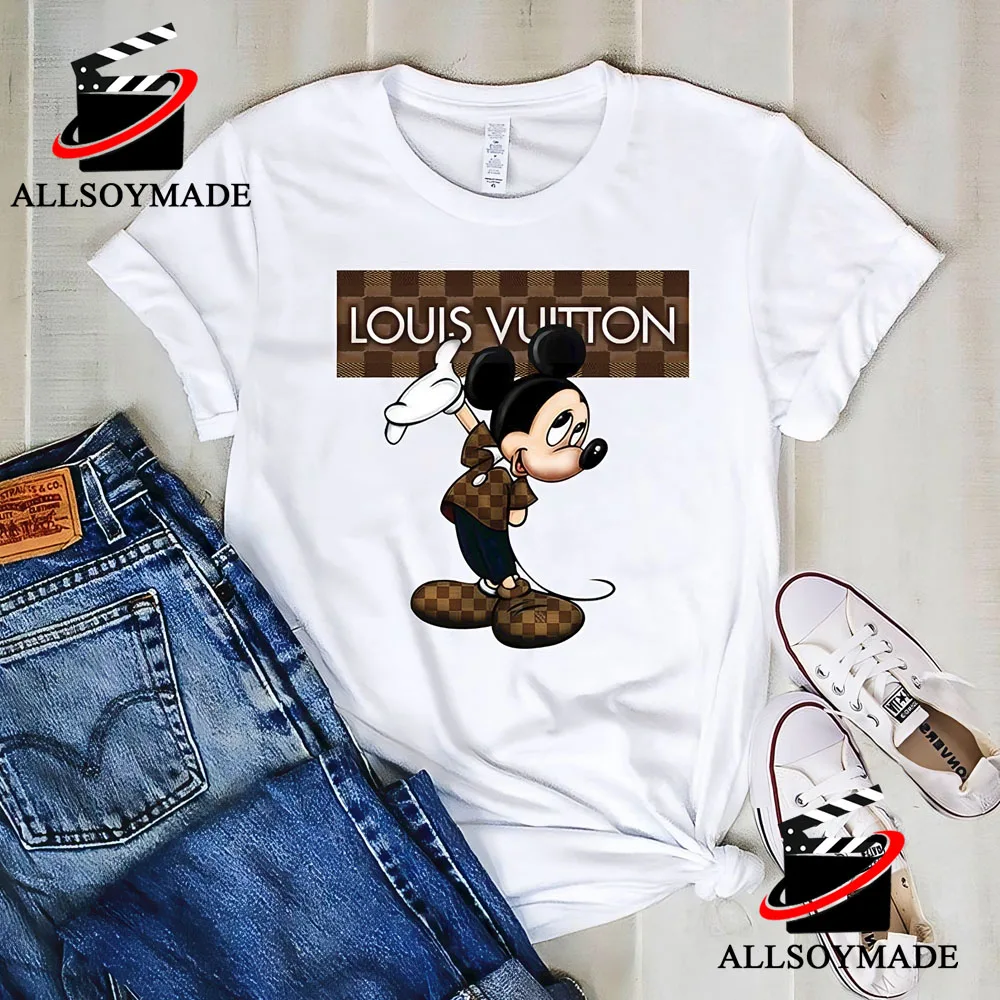 Funny Disney Mickey Mouse Louis Vuitton Mens T Shirt, Louis