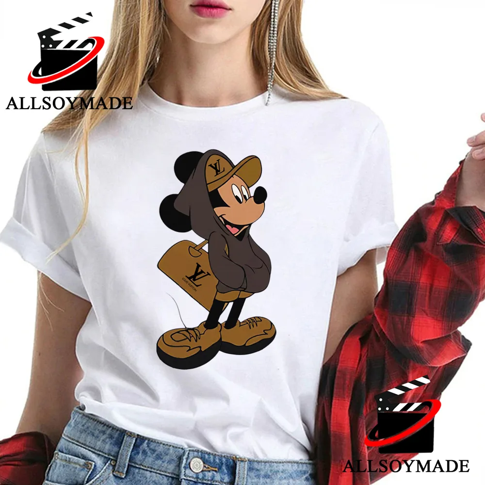 Louis Vuitton Mickey Mouse Stay Stylish Shirt - High-Quality Printed Brand