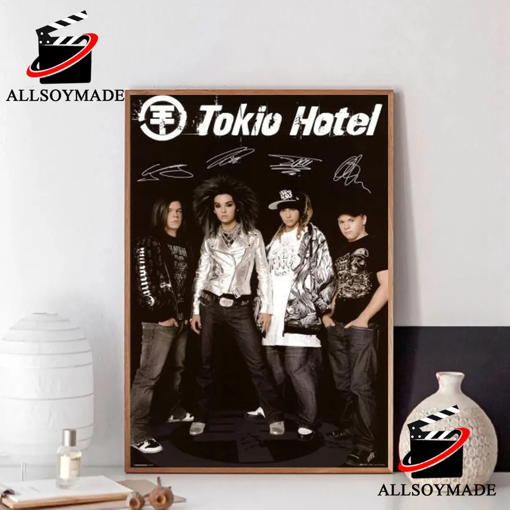 Cheap Signatures All Member Rock Band Tokio Hotel Poster Artwork, Unique  Rock Gifts - Allsoymade