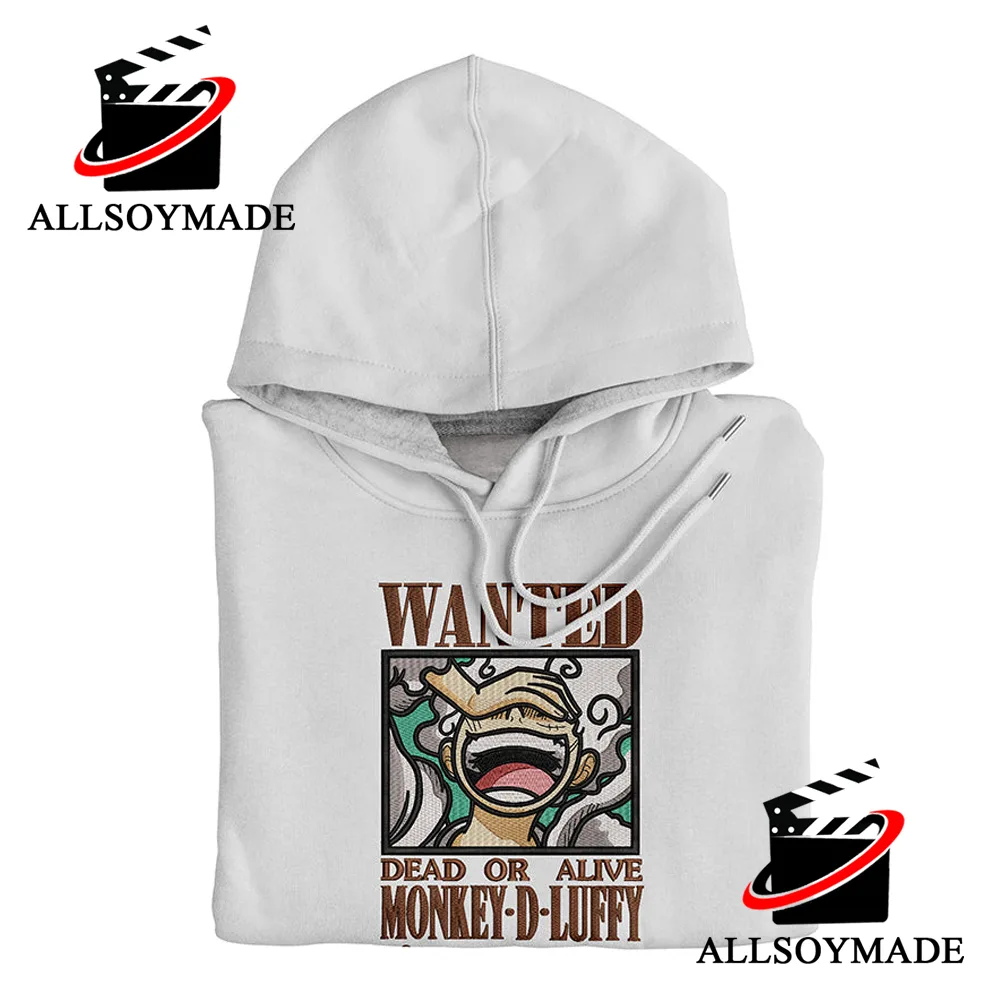 Cheap Luffy Gear 5 Bounty Wanted Poster One Piece Embroidered