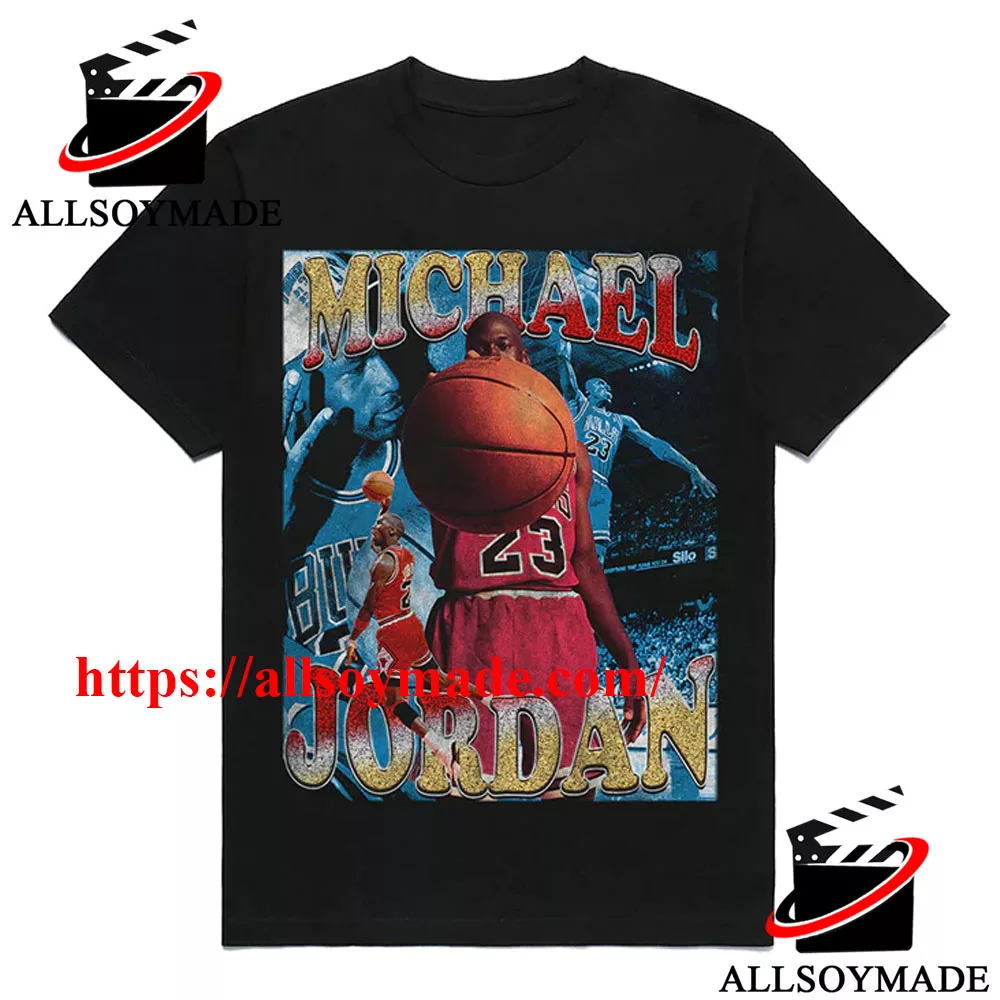 Cheap NBA Basketball Player Chicago Bulls Michael Jordan T Shirt Vintage,  Chicago Bulls T Shirt Mens - Allsoymade