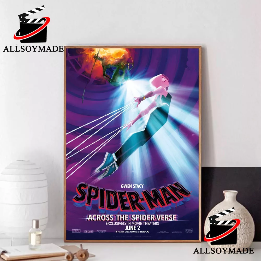 New Character Marvel Movie Gwen Stacy Spider Man Across The Spider Verse Poster, Spider Gwen Poster