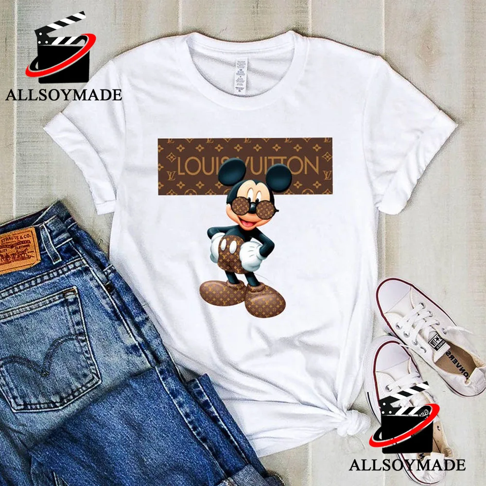 Cool Mickey Mouse Louis Vuitton T Shirt Sale, Cheap Logo Louis Vuitton T  Shirt Womens - Allsoymade