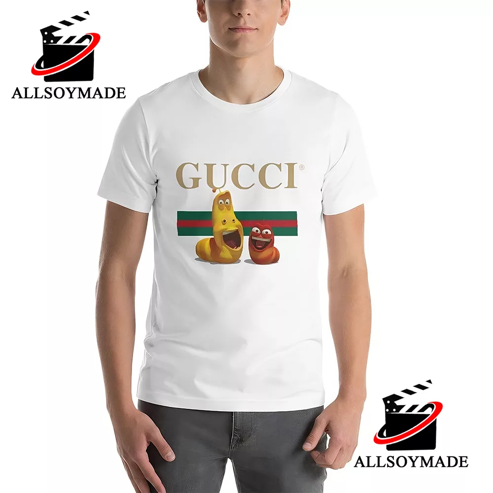 Funny Yellow And Red Larva Cartoon Gucci T Shirt Original, Cheap Gucci T  Shirt Womens Mens - Allsoymade