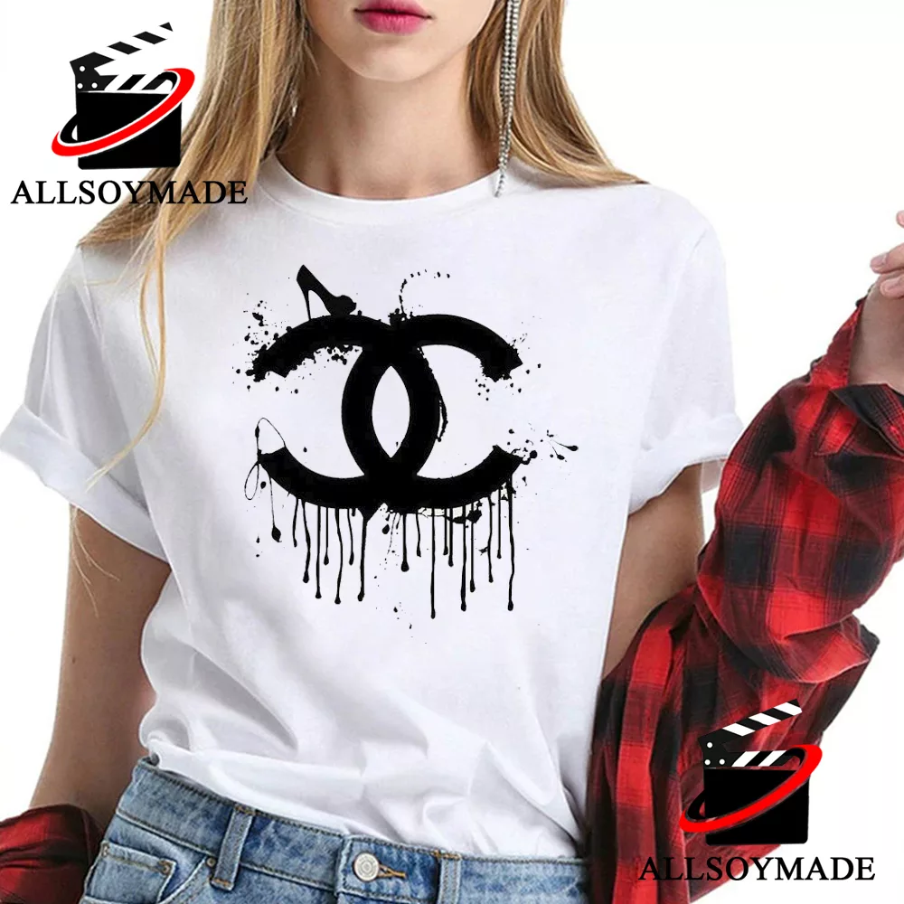 High Heels Drip Chanel Logo T Shirt, Chanel T Shirt For Sale - Allsoymade