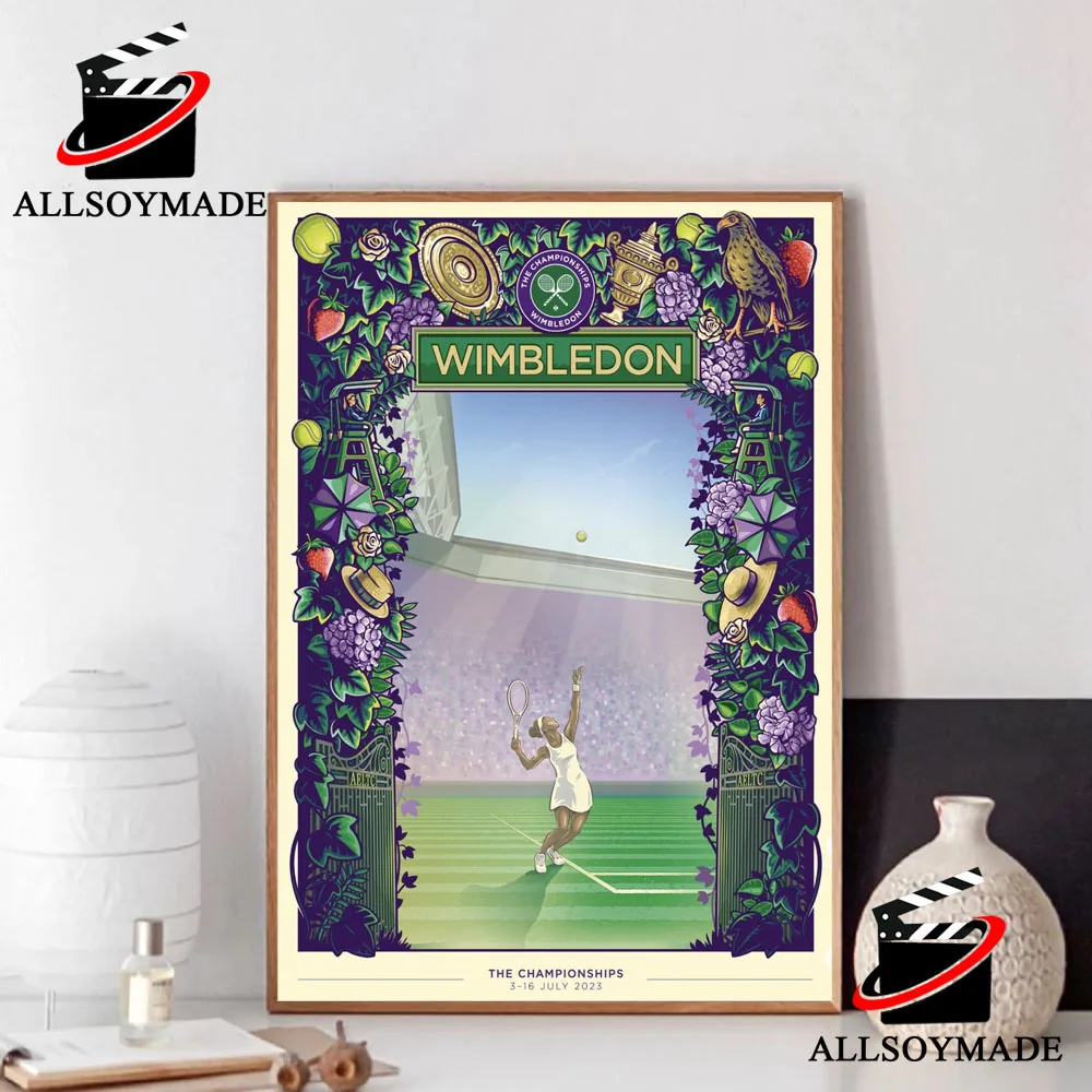 Cheap The Championships Wimbledon Poster 2023