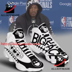 Big Face Jimmy Butler Miami Heat Sneakers Air Jordan 13, NBA Miami Heat Merchandise