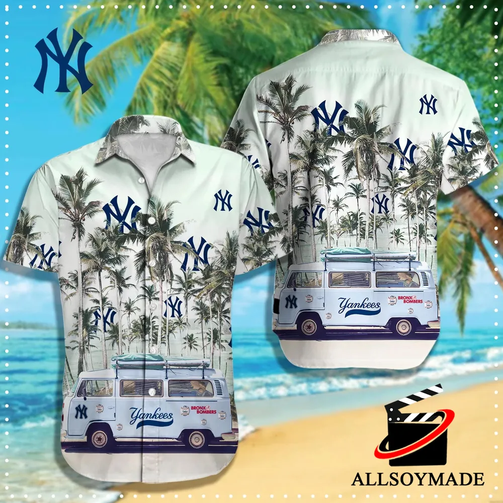 Unique Coconut Tree New York Yankees Hawaiian Shirt, Beach Summer