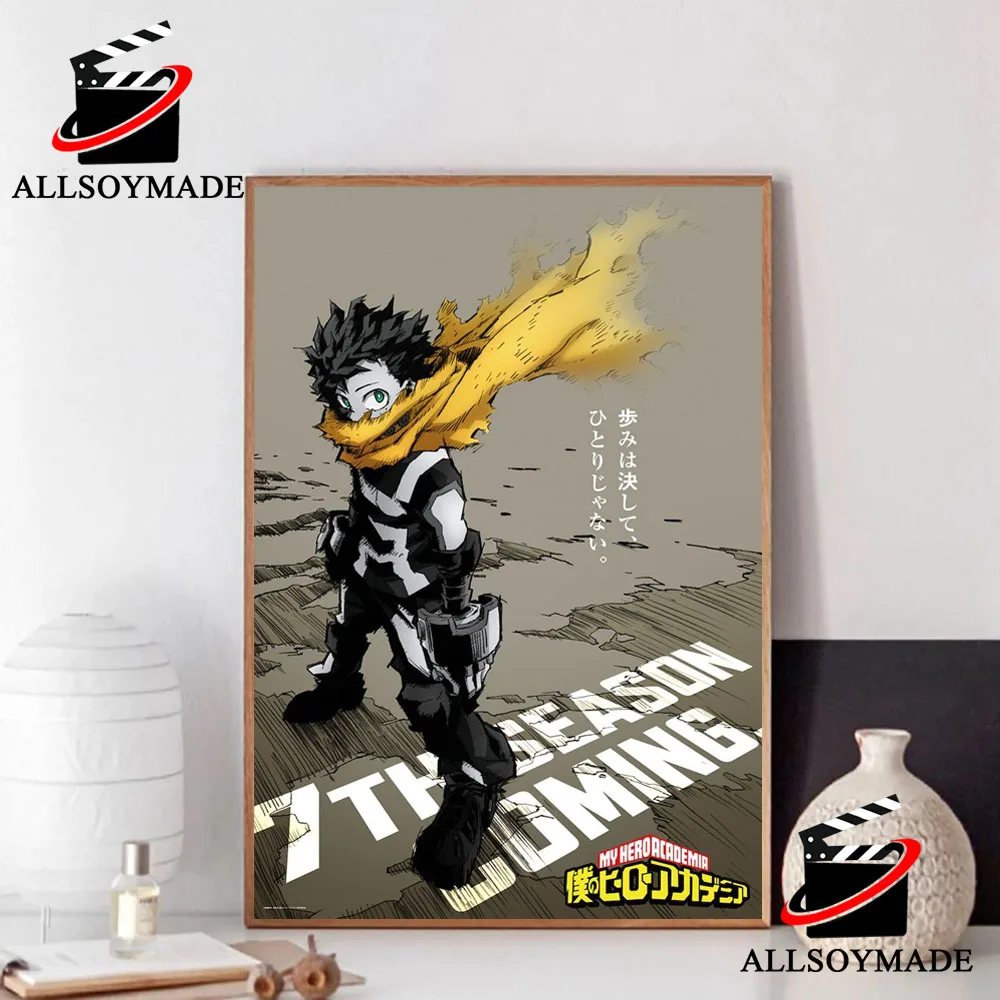 New Izuku Midoriya My Hero Academia Season 7 Poster, Anime Japanese My Hero Academia Poster
