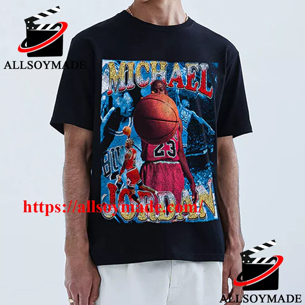 Cheap NBA Basketball Player Chicago Bulls Michael Jordan T Shirt Vintage,  Chicago Bulls T Shirt Mens - Allsoymade