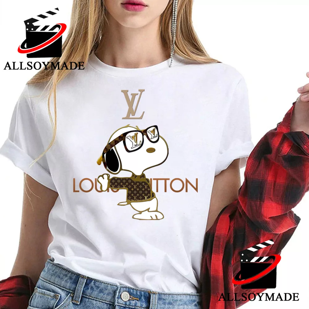 Cool Snoopy Louis Vuitton T Shirt Womens, Logo Original Louis Vuitton T  Shirt - Allsoymade